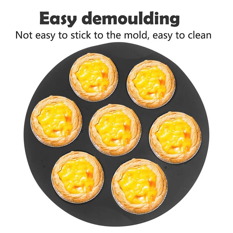 7 hole Silicone Cake Mold Airfryer Accessories Microwave Oven Baking Mold Food Grade Baking Cake Silicone Mold Baking Tools