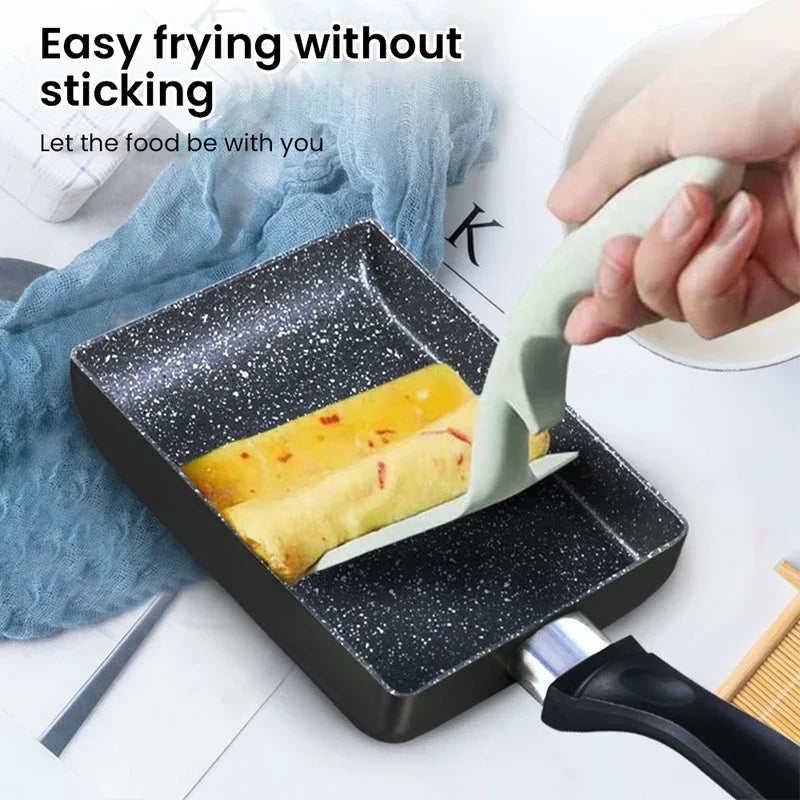 Tamako Non-stick Frying Pan Square Steak Frying Pan Medical Stone Breakfast Pan Egg Roll Frying Pan