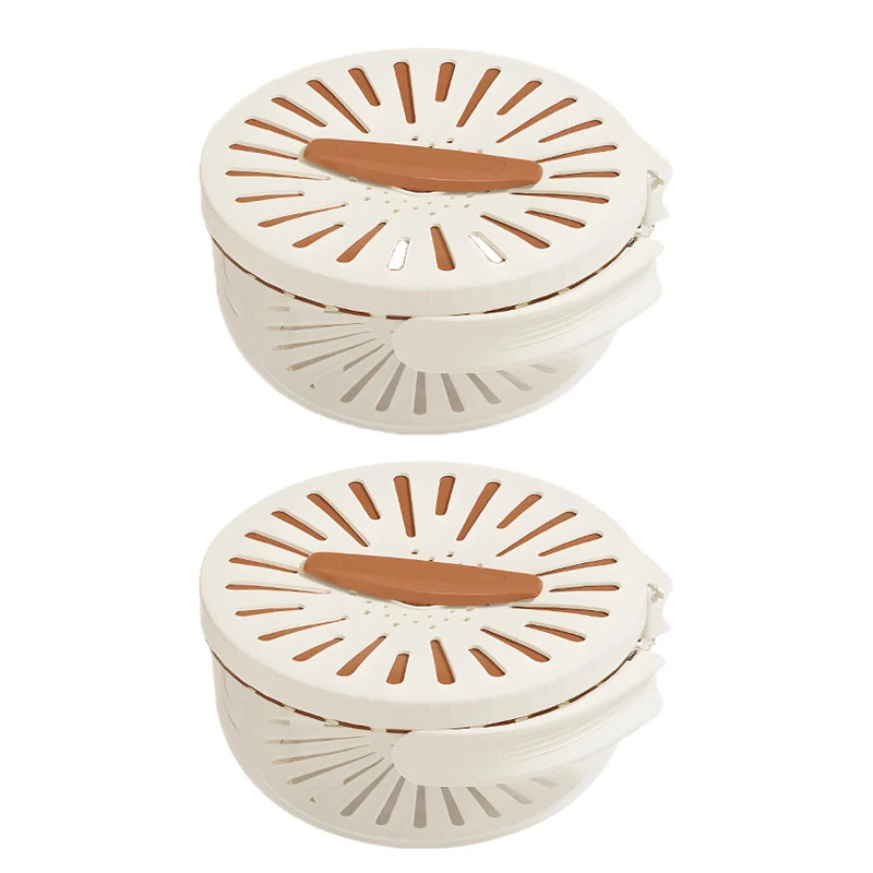 Fruit Washing Basket with Folding Handle Multifunction Vegetable Draining Bowl Plastic Kitchen Colander Home Fridge Seal Crisper