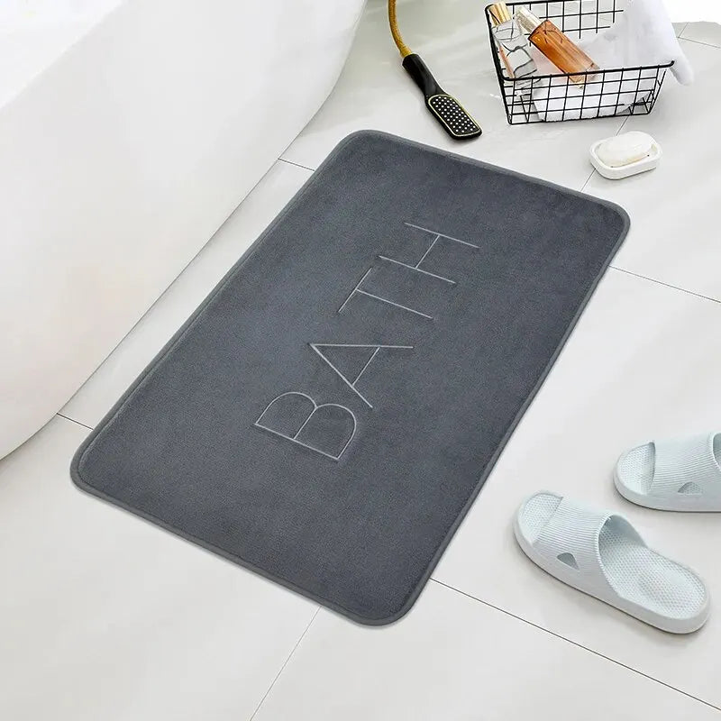 Floor Mat,bathroom Absorbent Non Slip Mat,bathroom Door Mat,bedroom Carpet,bathroom Decoration,kitchen Area Carpet,laundry Room