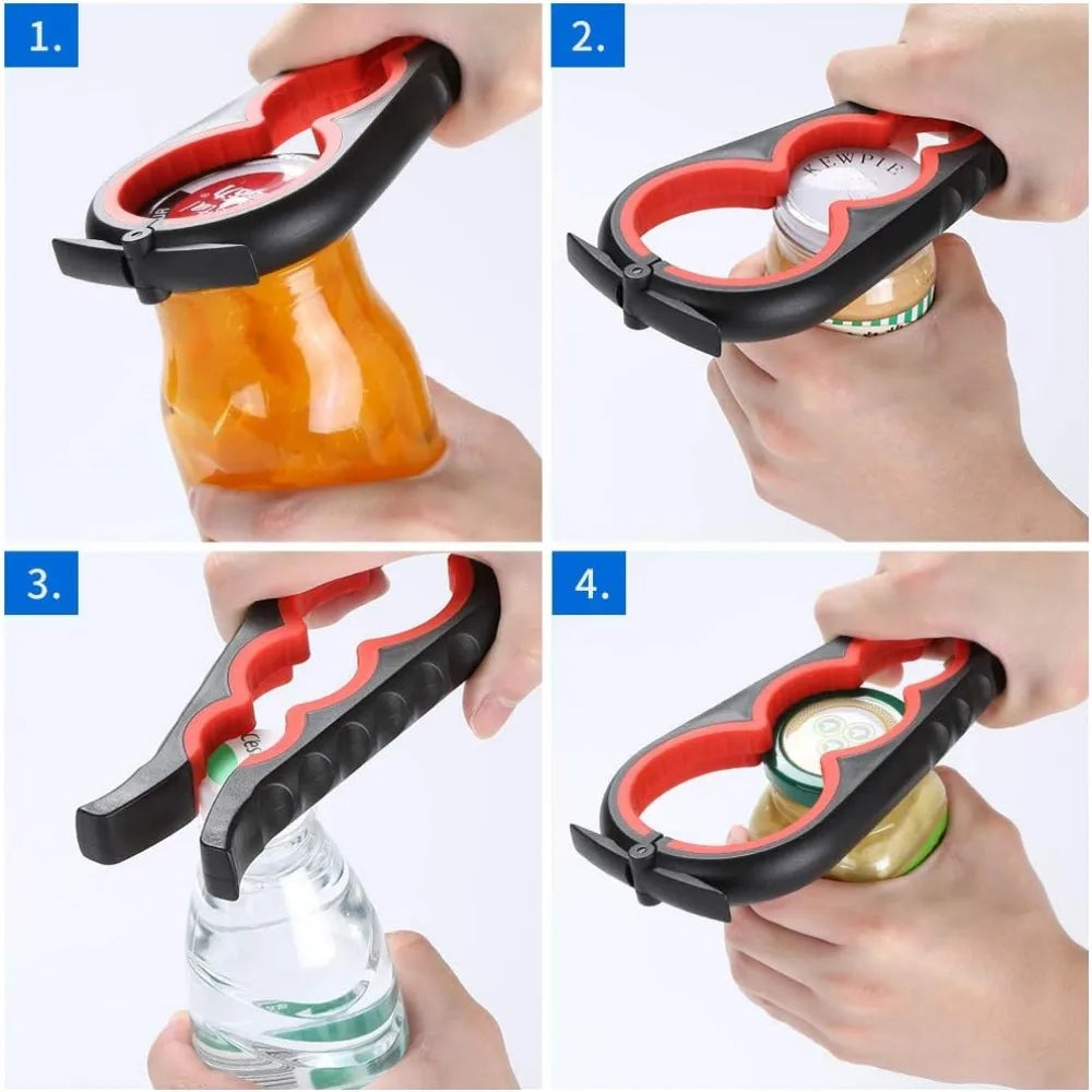 1pc Jar Opener Can Opener For Weak Hands, Easy To Use For Elderly And Arthritis Sufferers, Kitchen Gadgets