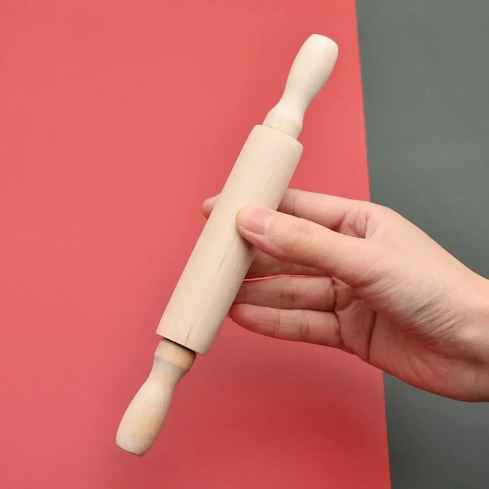 Non-Stick Rolling Pin Wooden Handle Pastry Dough Flour Roller Home Kitchen Cooking Bakery Accessories for Pasta Cookie Dough