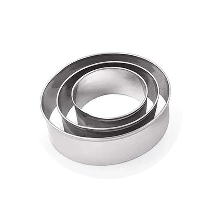 4 Styles Baking Mold Biscuit Cookie Cutter Flower Heart Circle Star Baking Mould Stainless Steel Fruit Egg Mould Cookie Cutters