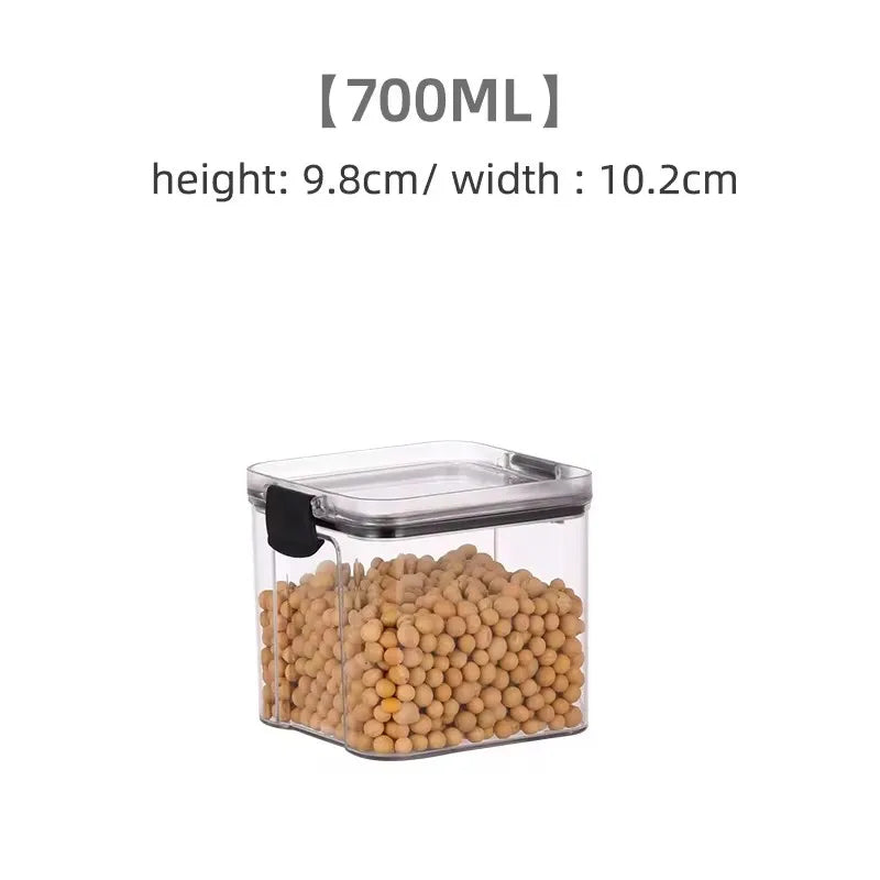 Sealed Can Kitchen Storage Box Transparent Food Can Freshness Preservation New Transparent Container Moisture Proof Storage Box