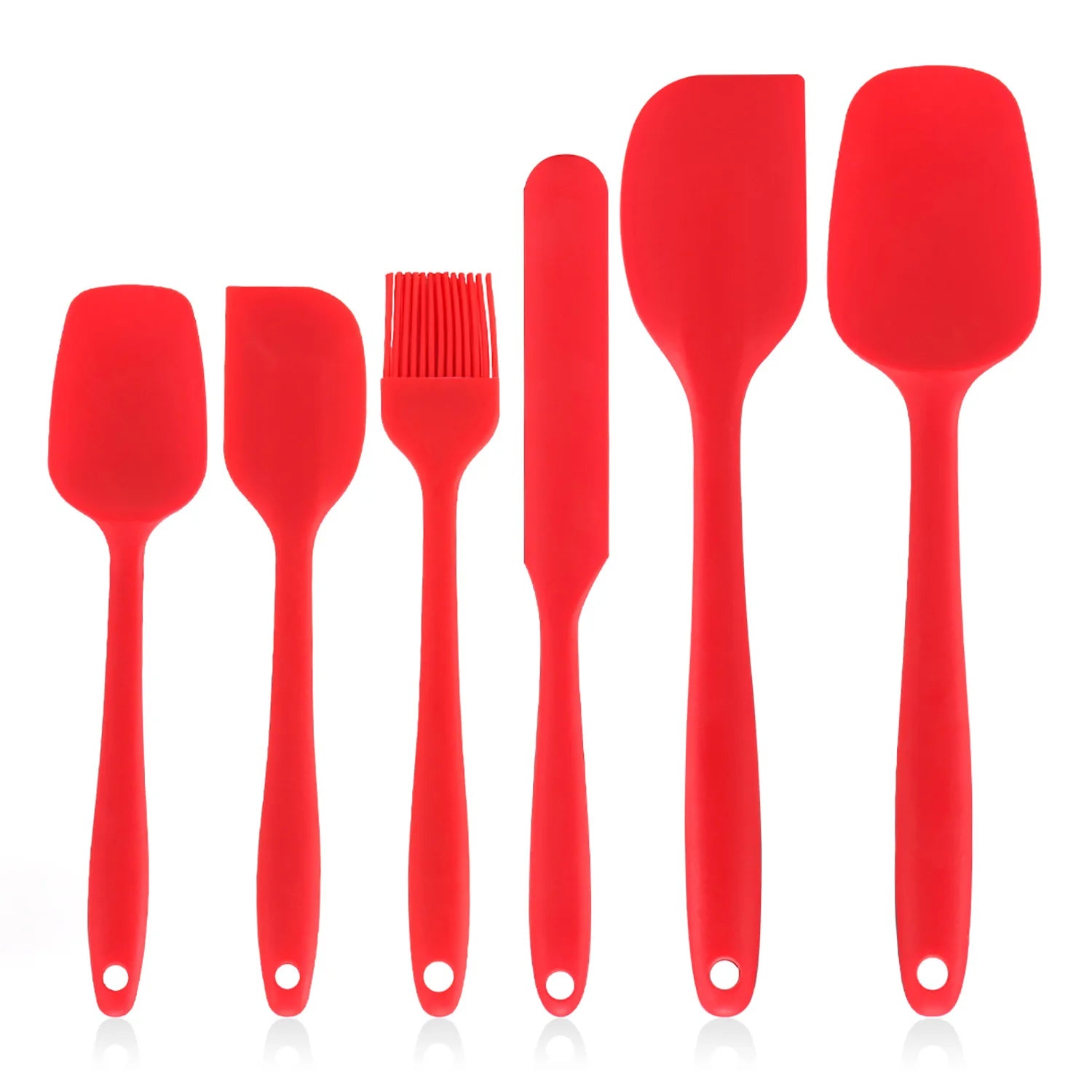 6-Piece Silicone Bakeware Set, Non-Stick Heat Resistant Spatulas, Food Grade Silicone Baking Tool Kit, Kitchen Essentials Cookin