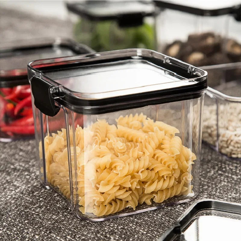 Sealed Can Kitchen Storage Box Transparent Food Can Freshness Preservation New Transparent Container Moisture Proof Storage Box