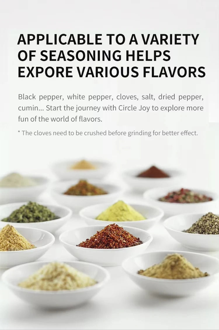 Automatic Pepper Grinder Salt And Pepper Grinder USB Rechargeable Adjustable Coarseness Spice Mill With LED Light Kitchen Tool