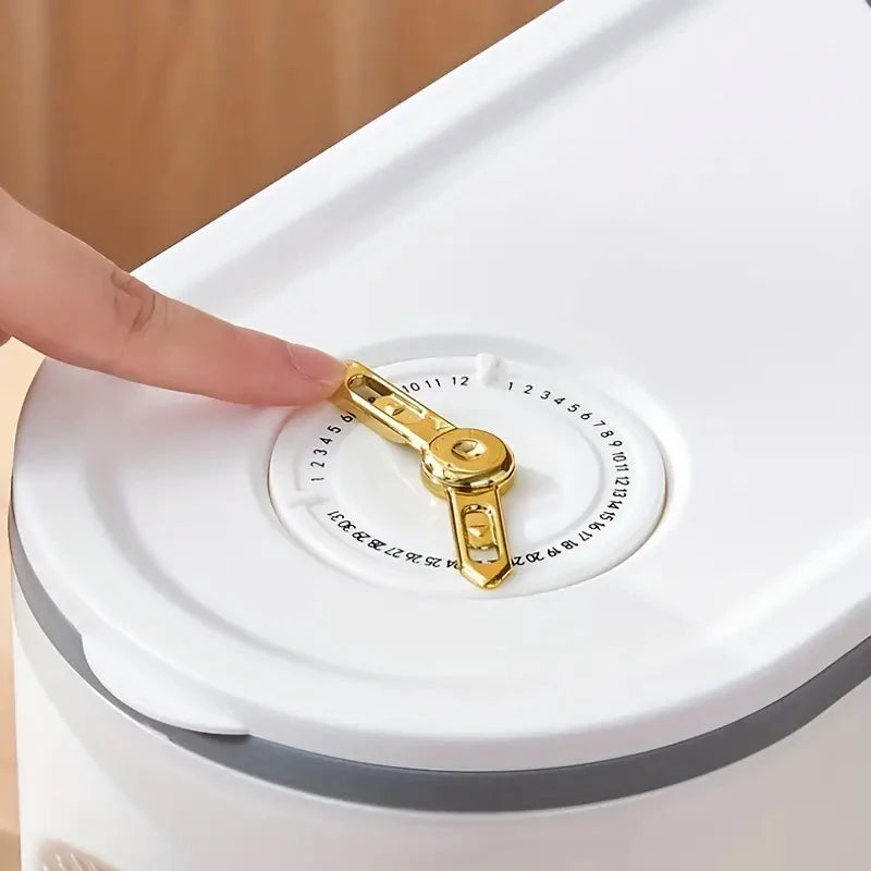 Large Capacity Airtight Rice Grain Storage Container Moisture-Proof, Insect-Resistant Kitchen Organizer For Rice, Flour, Beans