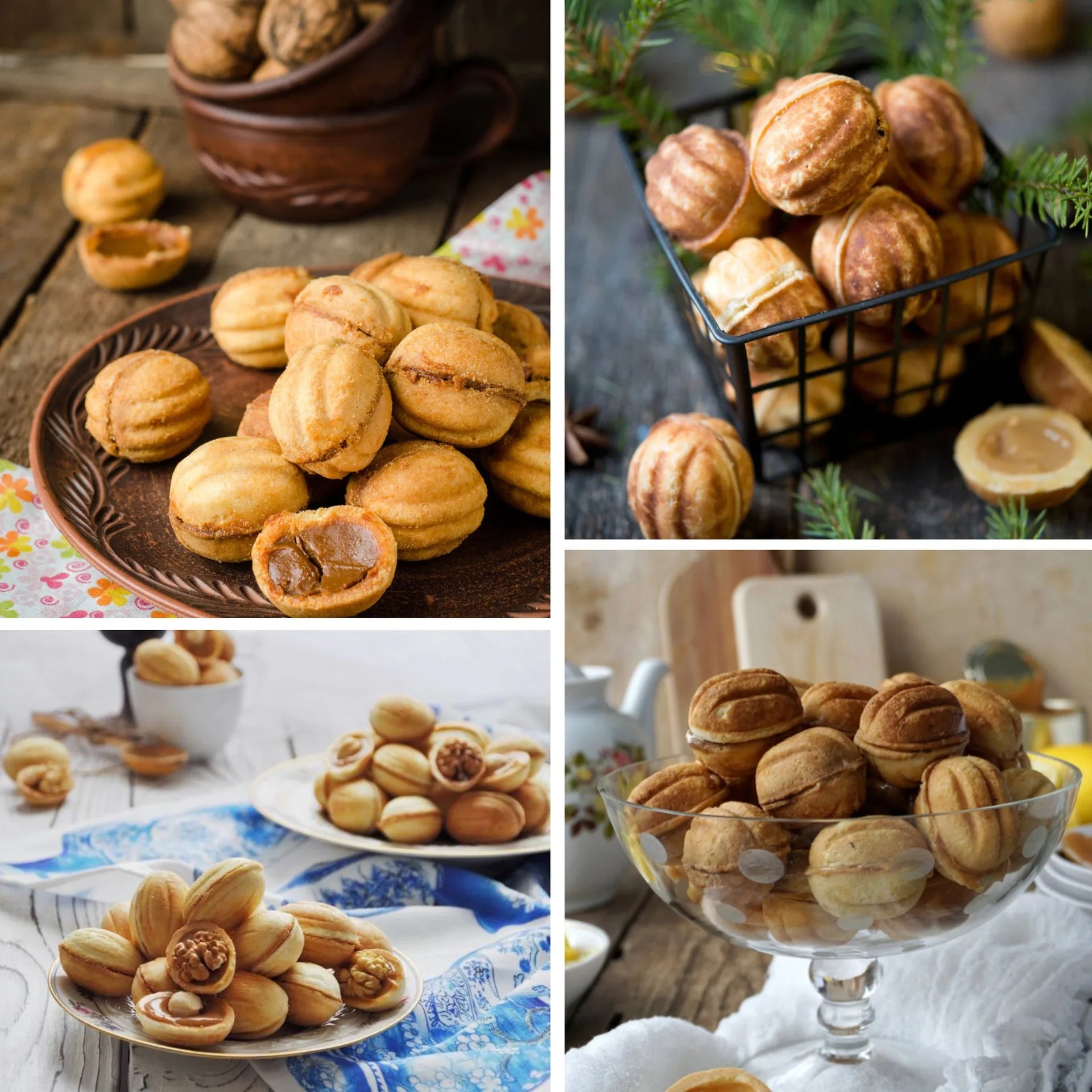 Mini Electric Walnut Cake Maker Automatic Nut Waffle Bread Machine Sandwich Iron Toaster Baking Breakfast Pan Oven EU plug