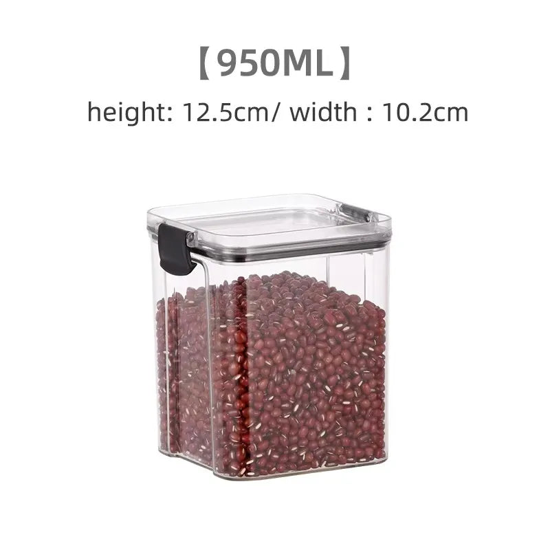 Sealed Can Kitchen Storage Box Transparent Food Can Freshness Preservation New Transparent Container Moisture Proof Storage Box