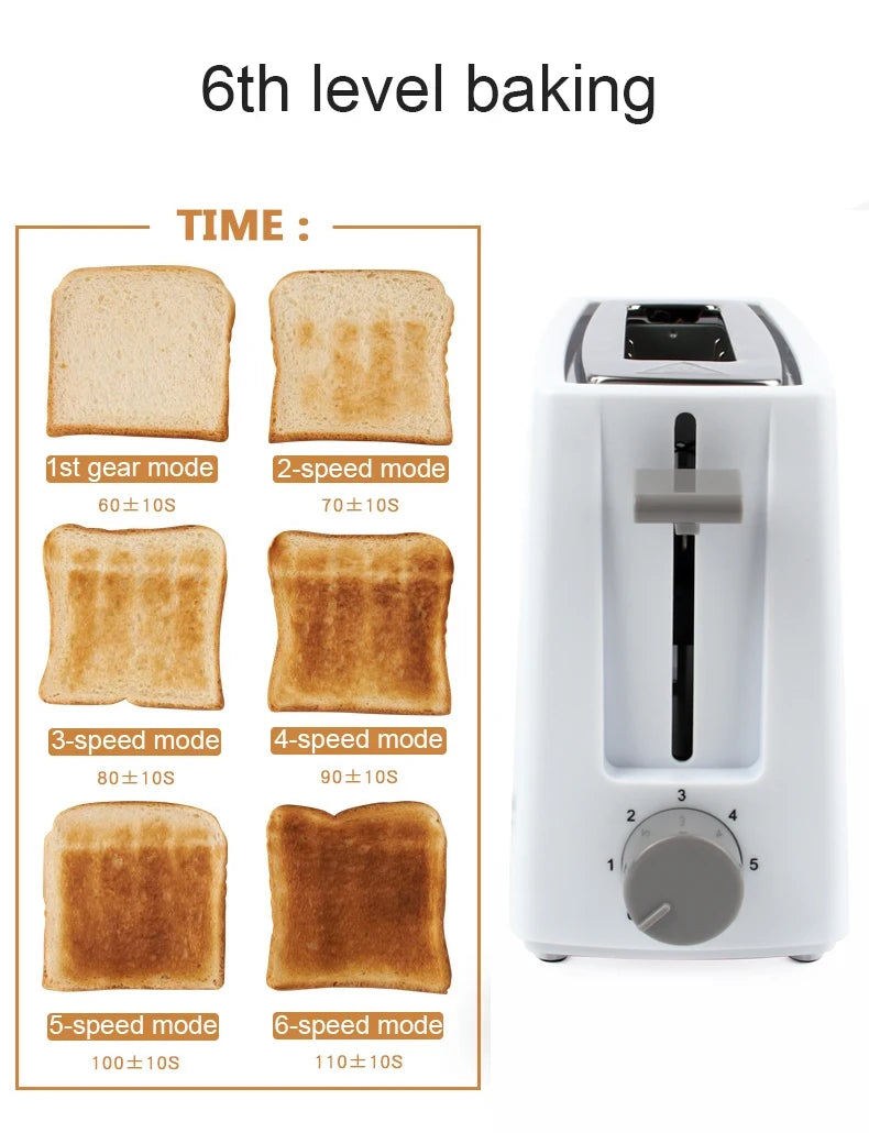 DWMD 110V/220V Stainless Steel Electric Toaster Bread Baking Oven Breakfast Machine Grill Stove Sandwich Maker Heater Warmer US