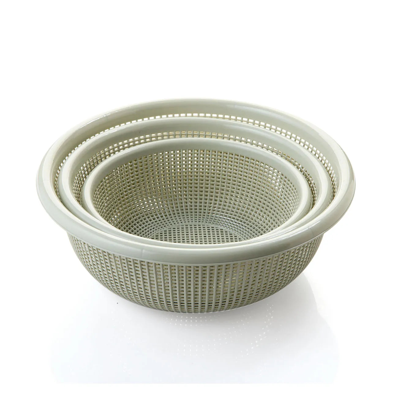3 In 1 Round Shape Fruit Vegetable Noodles Washing Basket Drainer Plastic Home Kitchen Organizer Storage Baskets Filters Basin