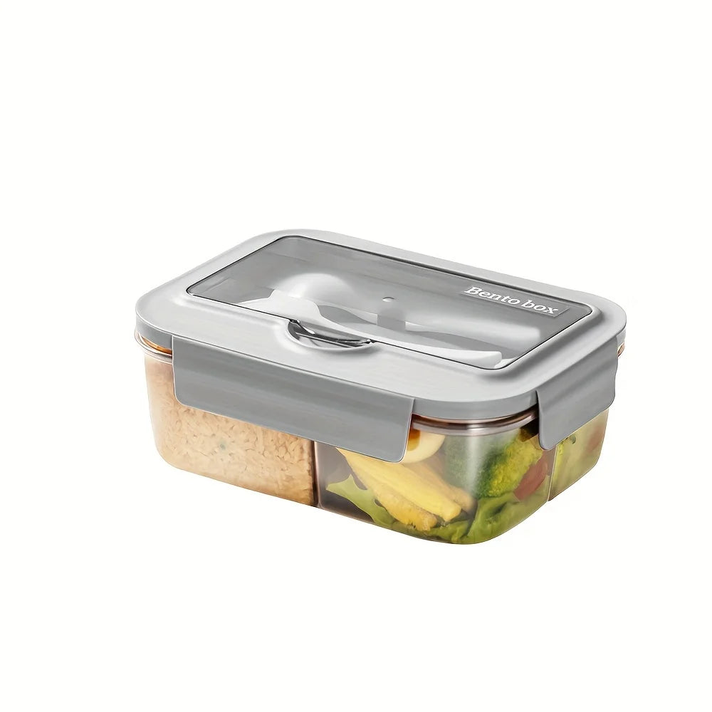 1pc Lunch Boxes, Tragbare Geteilte Lunchbox, Ins Nordic Style -Box, Getrennte Lunchbox