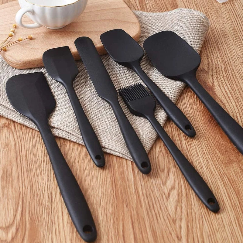 7 Piece Silicone Spatula Set Non-Stick Heat-Resistant Spatulas Turner for Cooking Baking Mixing Baking Tools