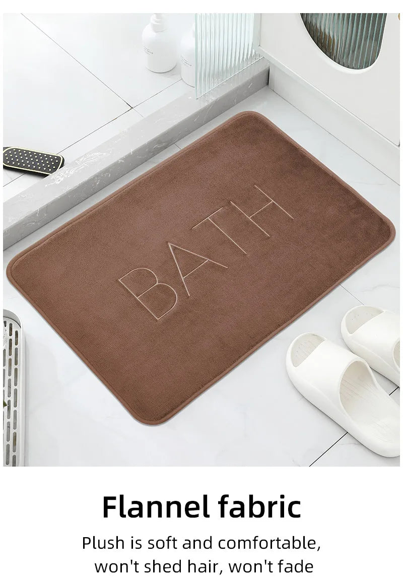 Floor Mat,bathroom Absorbent Non Slip Mat,bathroom Door Mat,bedroom Carpet,bathroom Decoration,kitchen Area Carpet,laundry Room