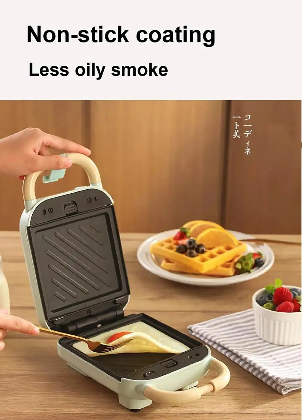 Electric Sandwich Maker Toaster Making Machine Breakfast Sandwiches Waffles Taiyaki Takoyaki Donuts Baking Pan Oven Molds