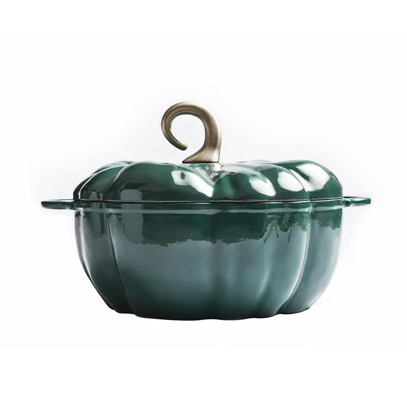 Pumpkin Enamel Stew Sets of Pot and Pans Iron Casserole Pots for Kitchen Glass Pan for Cooking Kitchenware Set Non Stick Food
