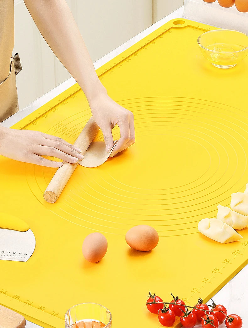 Oversize Thickened Food Grade Silicone Mat Roll Pastry and Bakery Accessories Cake Dough Rolling Mat Board Kitchen Baking Tools