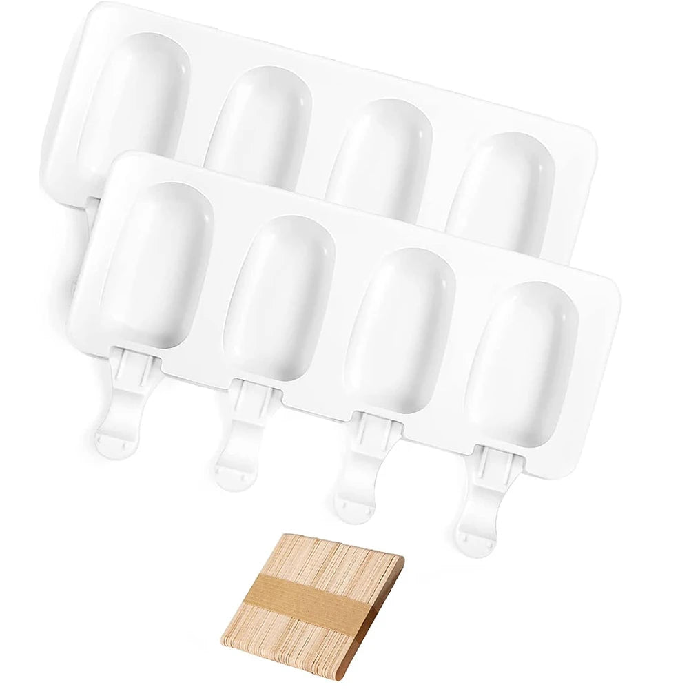 Silicone Ice Cream Mold Magnum Silicone Mold DIY Fruit Juice Ice Pop Cube Maker Tray Popsicle Mould Baking Accessorie