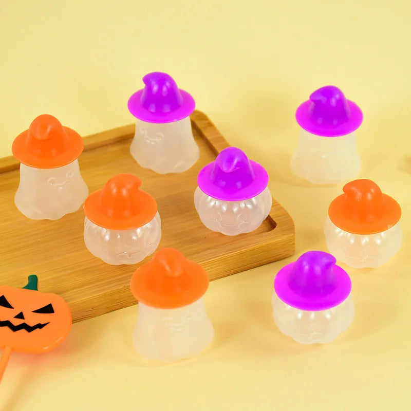 Halloween Mini Fruit Forks Plastic Squeeze Sauce Bottles Dessert Cocktail Cake Decor Halloween Party Supplies Baking Accessories