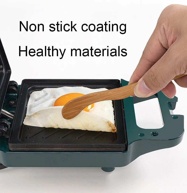 DMWD Bread Sandwich Maker Mini Light Food Waffle Muffin Breakfast Machine Egg Omelette Pan Pressure Toaster Grill Panini Oven