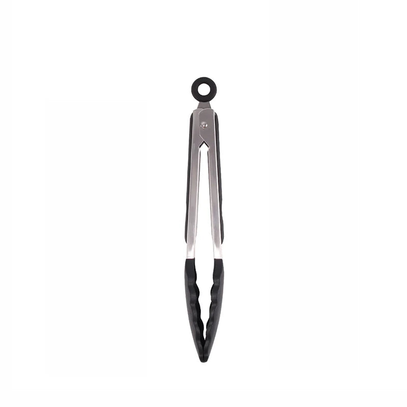 1PC 7/9/12inch Silicone Kitchen Bbq Stainless Steel Silicone Kitchen Bbq Steak Bbq Bread Food Clip