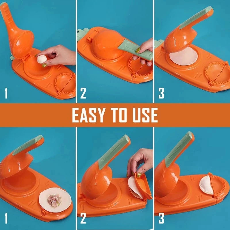 DIY Dumpling Wrapper Artifact Plastic Manual Wrapper Making Mold Dough Pressing Tool Baking Pastry Dumpling Maker Gadget