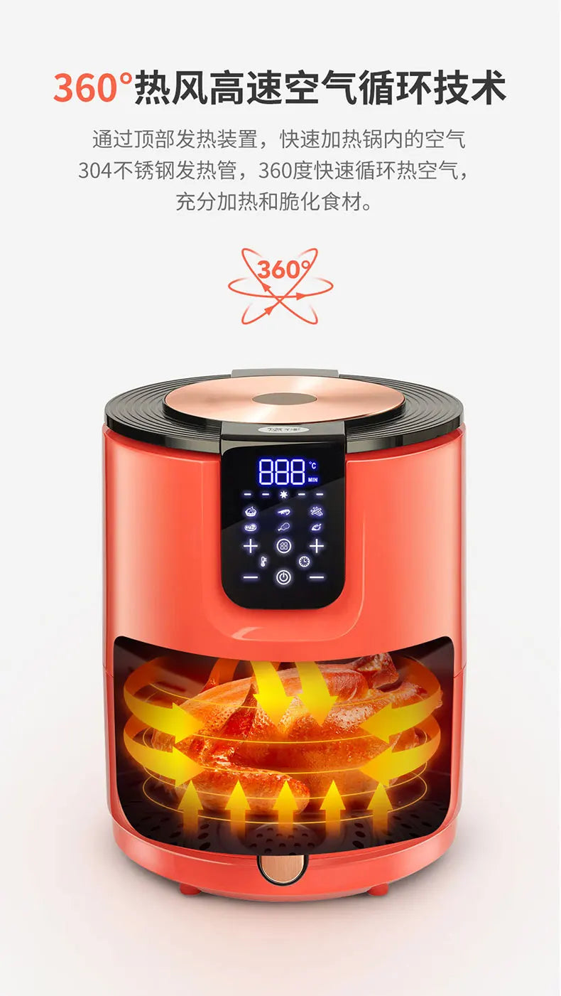 Europe Air Fryer Digital Electric Kit Oven Cooking Touchscreen Small Air Fryer Kitchen Thermomet Deep Fritadeira Cookware Parts