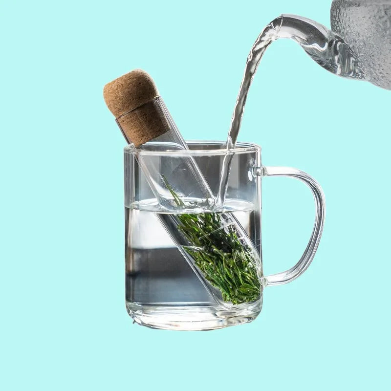 Glass Tea Infuser Glass Design Tea Strainer for Mug Fancy Filter Puer Herb Tea Tools Accessories