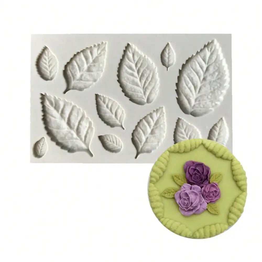 1PC Leaf Silicone Mold 3D Fondant DIY Pudding Chocolate Candy Dessert Fondant Handmade Baking Utensils Cake Decorating Supplies