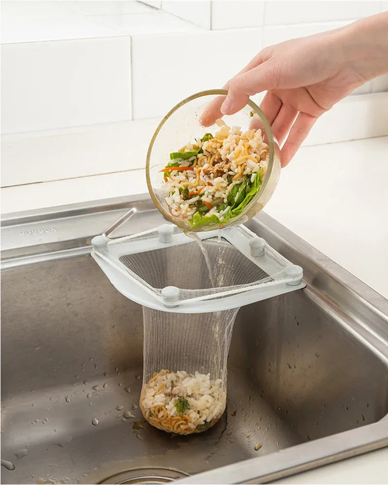 30PCS Suction Cup Sink Filter Screen Sink Organizer Kitchen Storage Bag Drain Rack Disposable Trash Bin Trash Can Garbage Cans