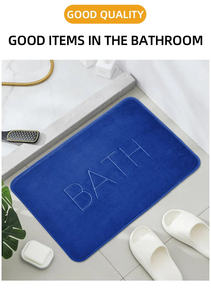 Floor Mat,bathroom Absorbent Non Slip Mat,bathroom Door Mat,bedroom Carpet,bathroom Decoration,kitchen Area Carpet,laundry Room