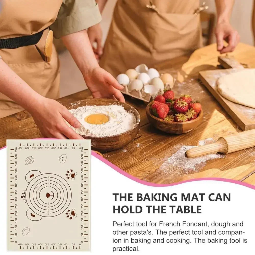 70*50cm Silicone Pad Baking Mat Sheet Kneading Dough Mat For Kitchen Rolling Dough Pizza Large Dough Non-Stick Maker Holder