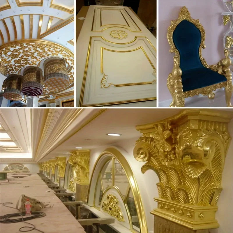 Gold and Silver Artificial Paper Cake Dessert Decoration Crafts 200 PCS