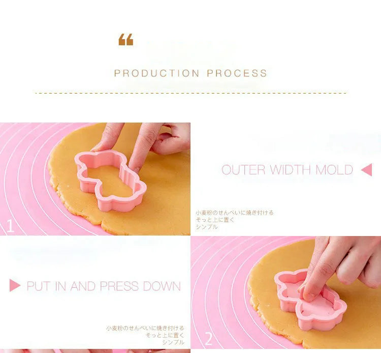 Cake Cookie Paw Patrol Cutters Plastic DIY 3D Baking Mould Cookies Cutter Set Cartoon Puppy Biscuit Baking Tool Decoration Tools