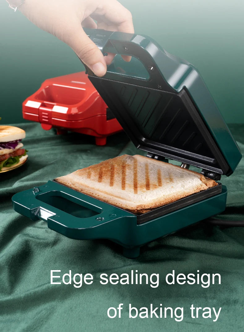 DMWD Bread Sandwich Maker Mini Light Food Waffle Muffin Breakfast Machine Egg Omelette Pan Pressure Toaster Grill Panini Oven