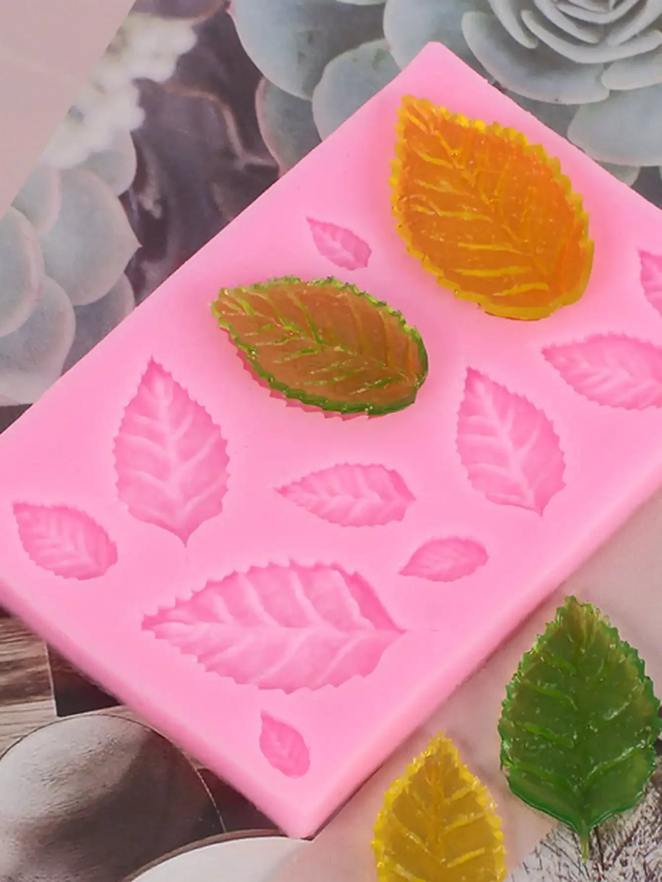 DIY Cake Baking Decoration Leaf Silicone Mold Fondant Cake Kitchen Baking Tools Chocolate Mold Plant Leaf Silicone Mold