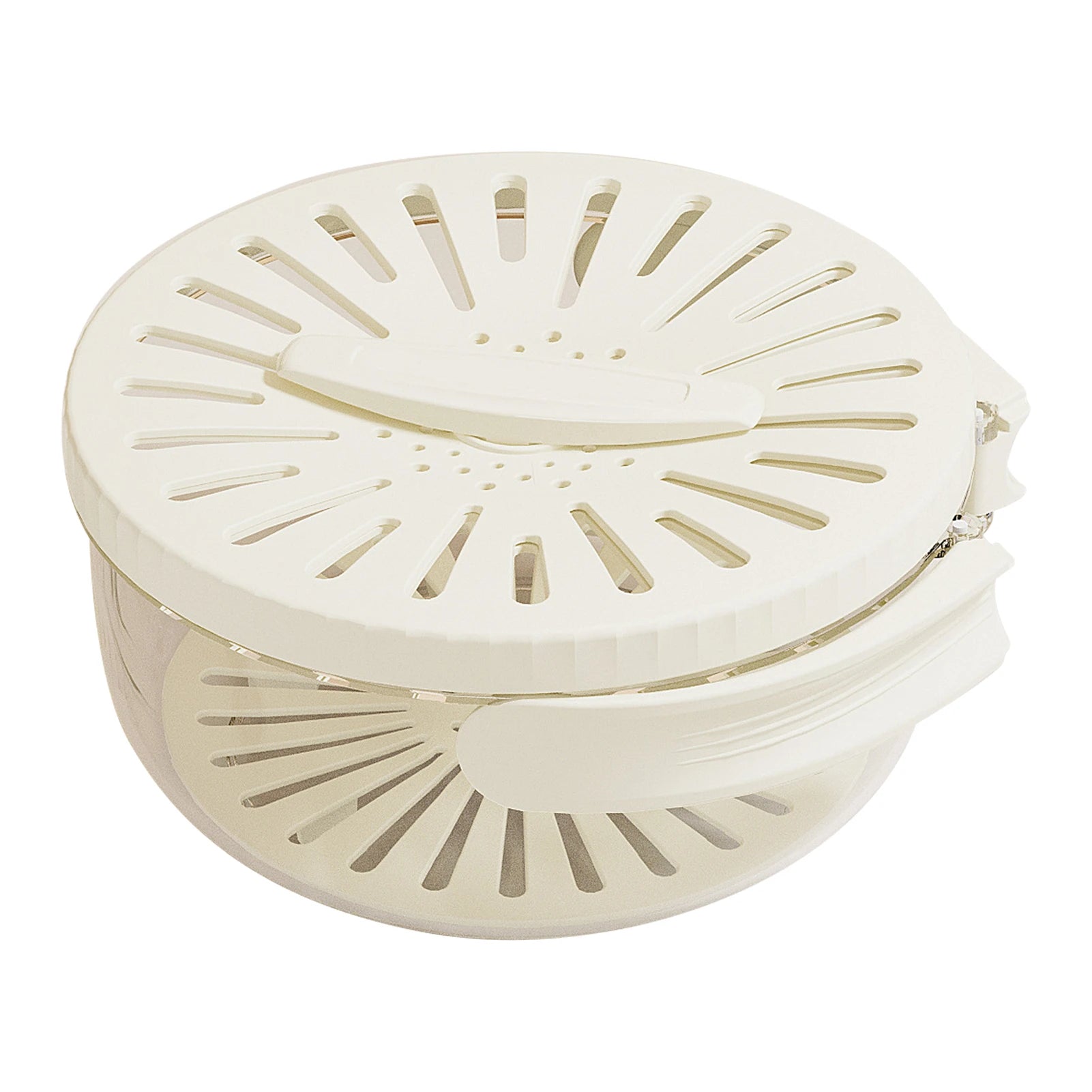 New Kitchen Household Fruit Washing Refrigerator Storage Box With Lid Drain Basket Thick Double Layer Drain Washing Basin