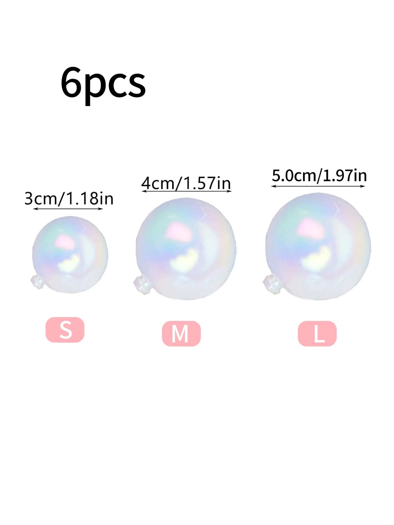 6pcs Colorful ball Happy Art Font Red Small Love Heart Cake Topper Birthday Party Dessert Decoration for  Shower Supplies