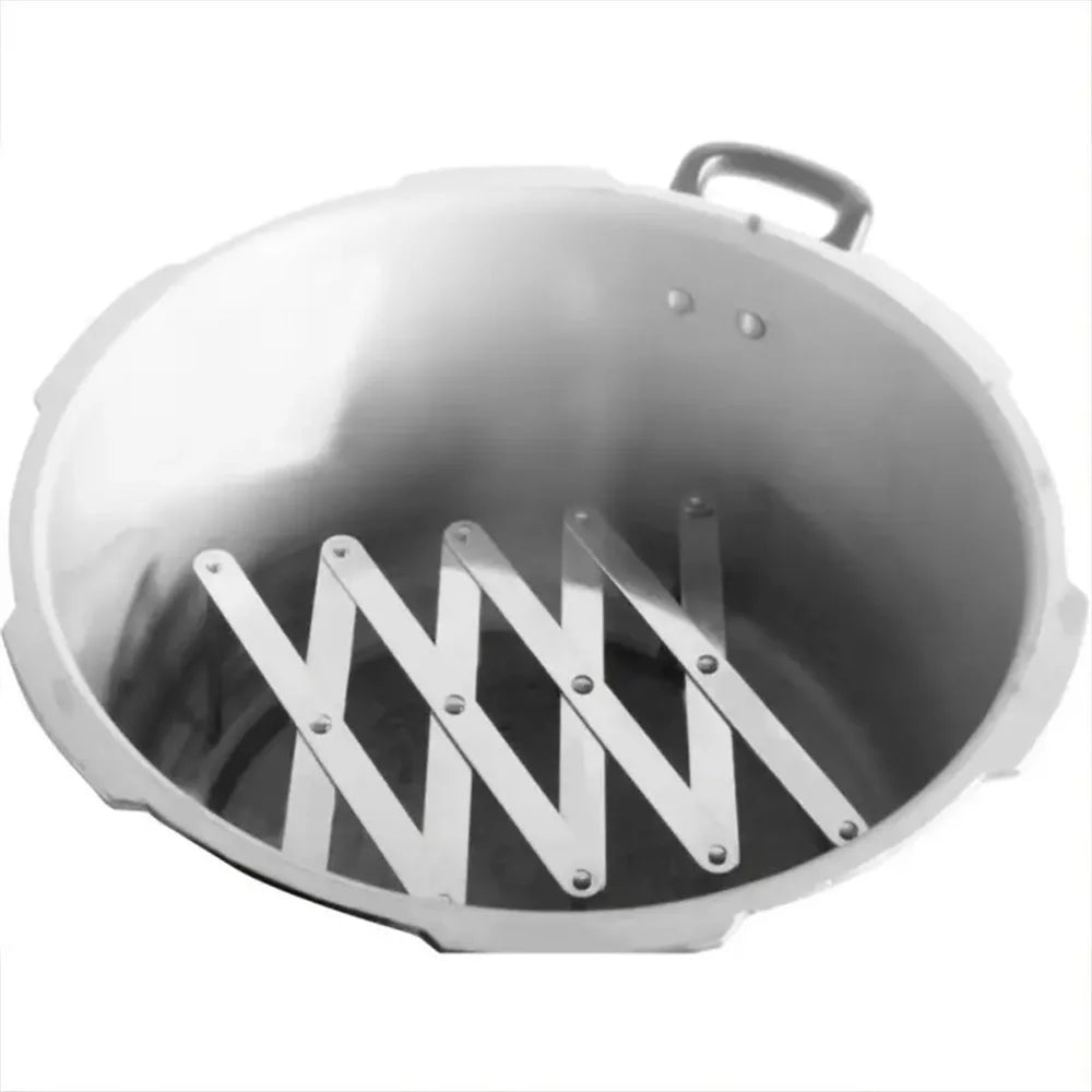 1PC Kitchen Storage Tray Extended Stainless Steel Pot Lid Folding Telescopic Integrated Molding Plate Holder