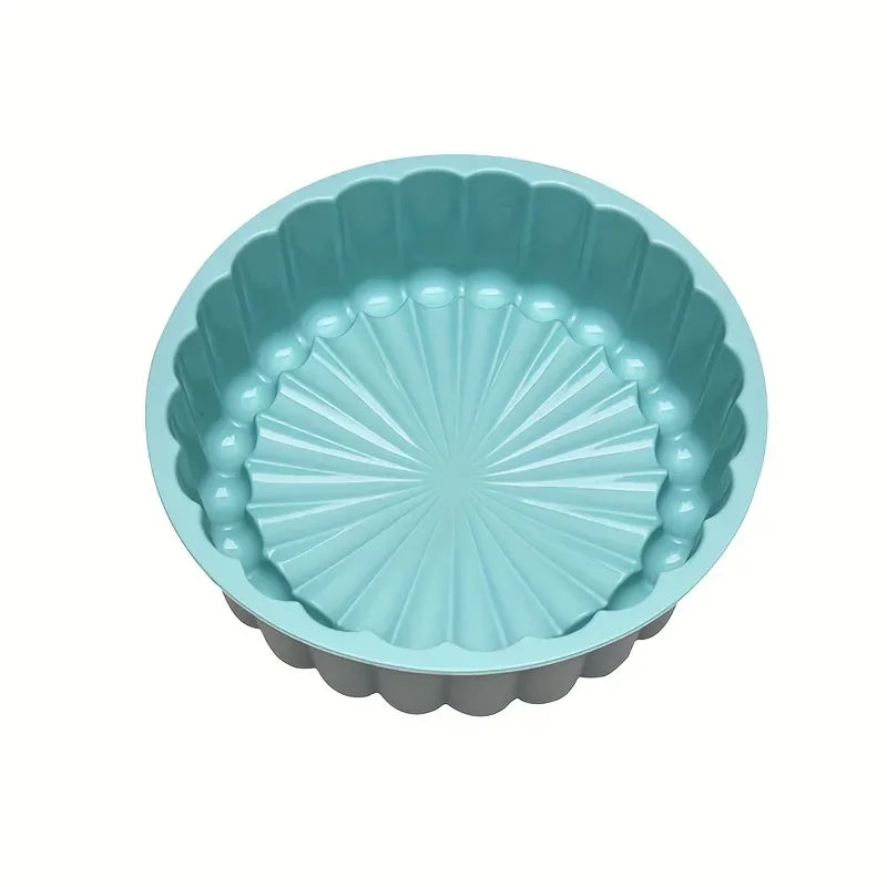 Round Silicone Charlotte Cake Pan Strawberry Shortcake Baking Pan Cakes Pan Sponge Flan Mold For Kitchen Bakingt Tools