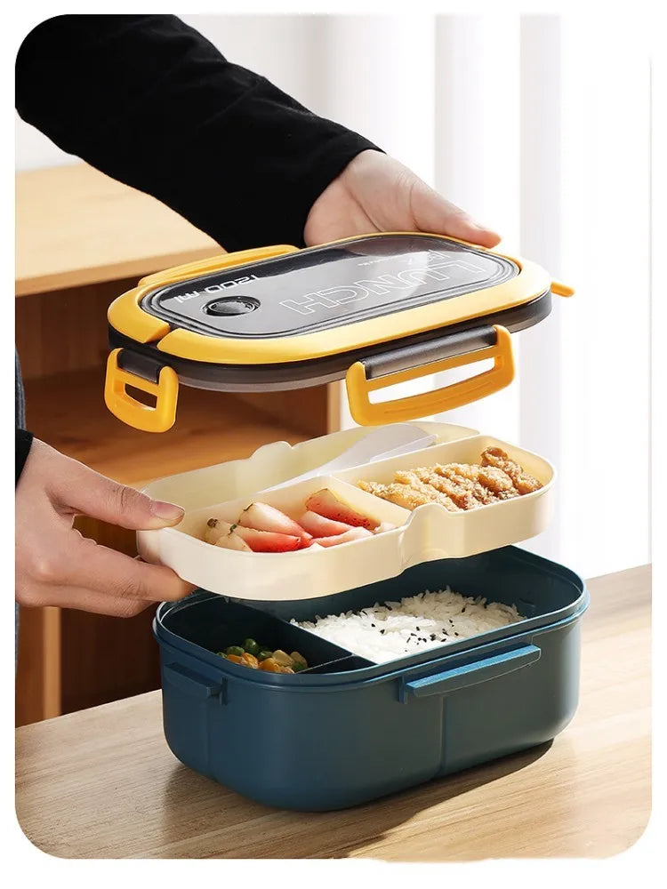 Cute Lunch Box For Kids Compartments Microwae Bento Lunchbox Children Kid School Outdoor Camping Picnic Food Container Portable
