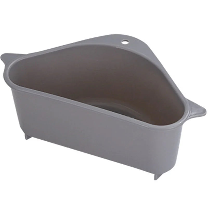 Stainless Steel Kitchen Sink Drain Basket Kitchen Shelf Rack Drainier Triangle Food Vegetables Peel Egg Filter Storage Organizer