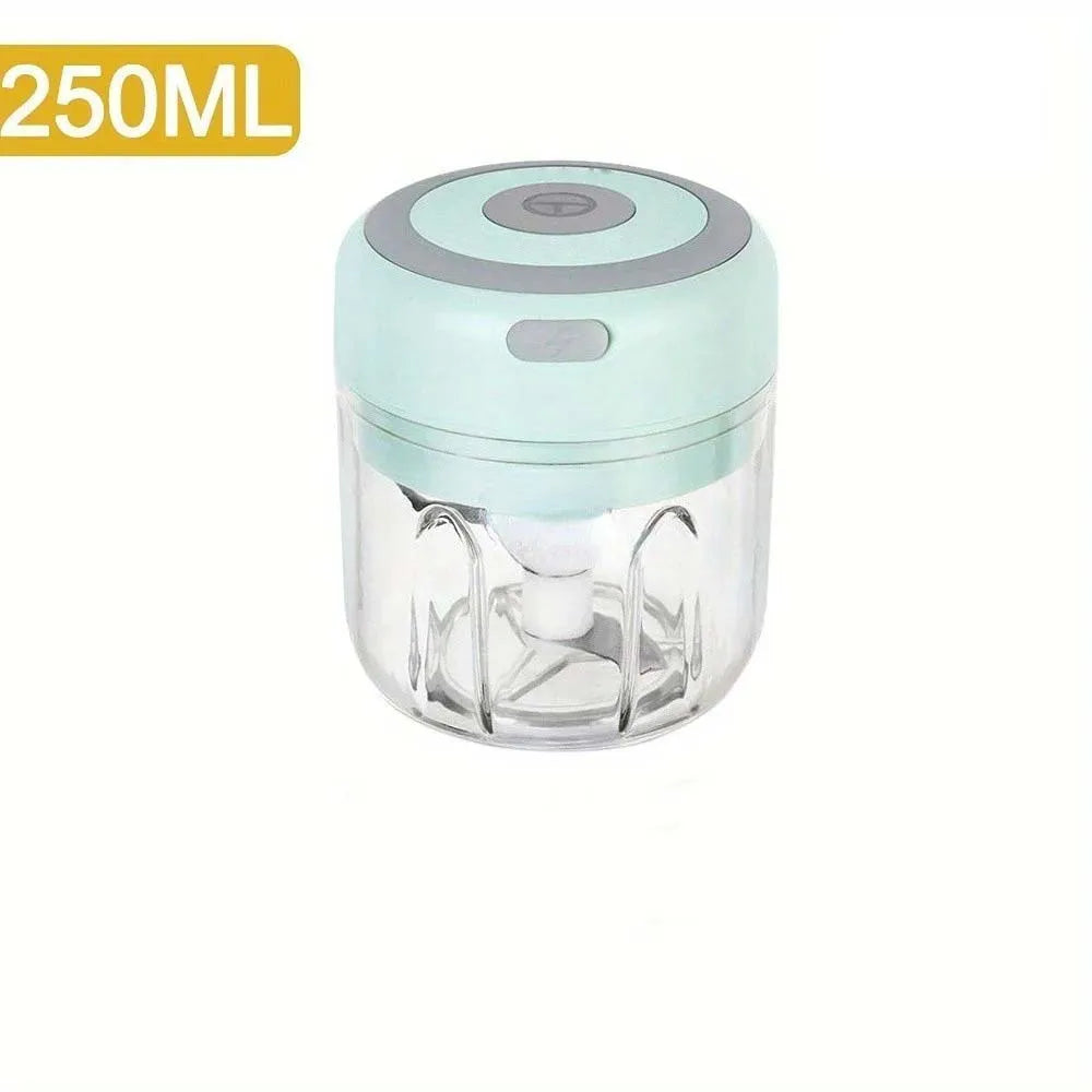 250ml Electric Garlic Chopper Meat Grinder Garlic Masher Machine Sturdy Durable Crushed Ginger Vegetable Crusher Kitchen Tool