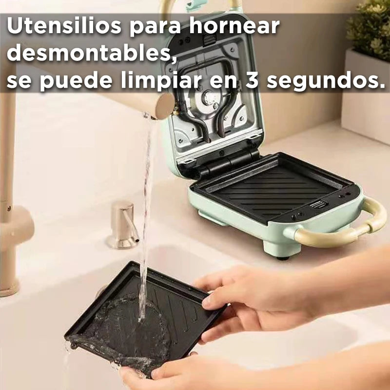 Electric Sandwich Maker Toaster Making Machine Breakfast Sandwiches Waffles Taiyaki Takoyaki Donuts Baking Pan Oven Molds