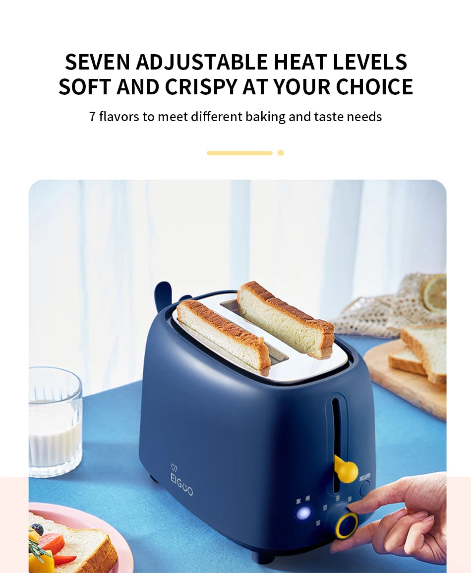 Toaster Household small toaster oven heating breakfast machine Sandwich maker Midea Trickster RP2L18W1A toaster Bread machine