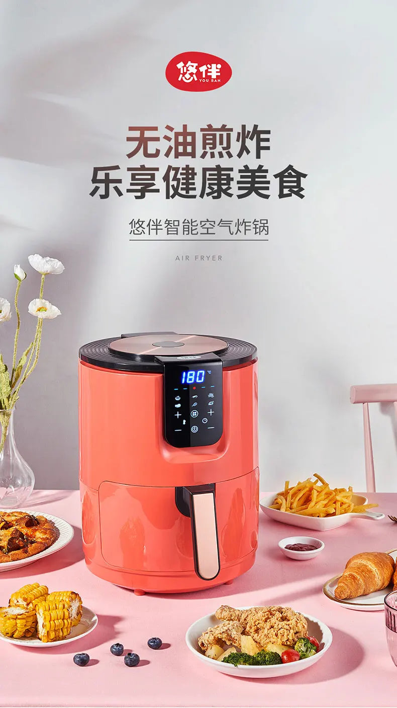 Europe Air Fryer Digital Electric Kit Oven Cooking Touchscreen Small Air Fryer Kitchen Thermomet Deep Fritadeira Cookware Parts