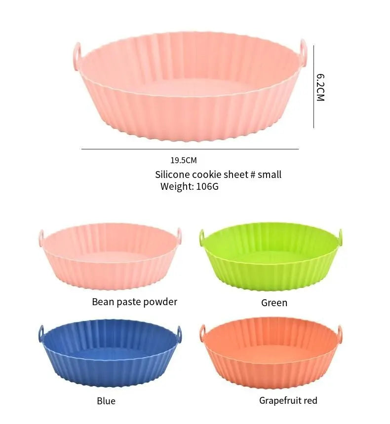 Oven Baking Pan Fried Chicken Basket Mat Air Frying Pan Silica Gel Pan Baking Pan Kitchen Accessories Easy To Clean