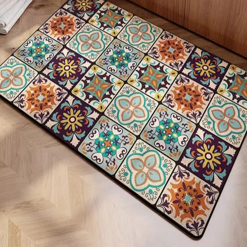 VIKAMA Diatomite Kitchen Decorative Mat Coffee Machine Mat Entryway Bathroom Sea Water Absorbent Dirt Resistant Floor Mat