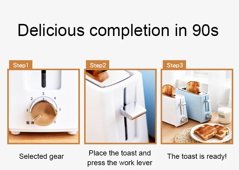 DWMD 110V/220V Stainless Steel Electric Toaster Bread Baking Oven Breakfast Machine Grill Stove Sandwich Maker Heater Warmer US